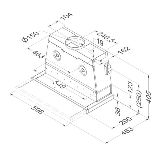 Flachschirmhaube Novy Moveline 