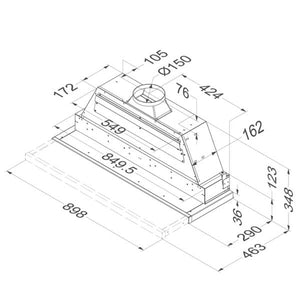 Flachschirmhaube Novy Moveline 