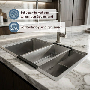 Systemceram Resteschale 0831 mit perforiertem Boden für den Einsatz am Spülplatz