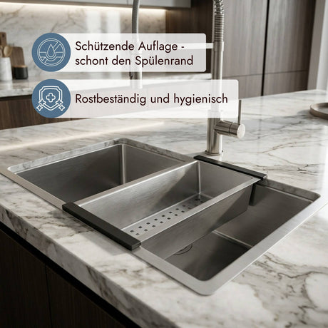 Systemceram Resteschale 0831 mit perforiertem Boden für den Einsatz am Spülplatz