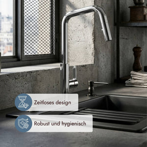 systemceram Offeo Küchenarmatur  für moderne Küchen mit stilvollem Spülplatz