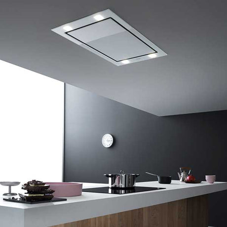 Falmec Sirio Deckenlüfter weißes Glas