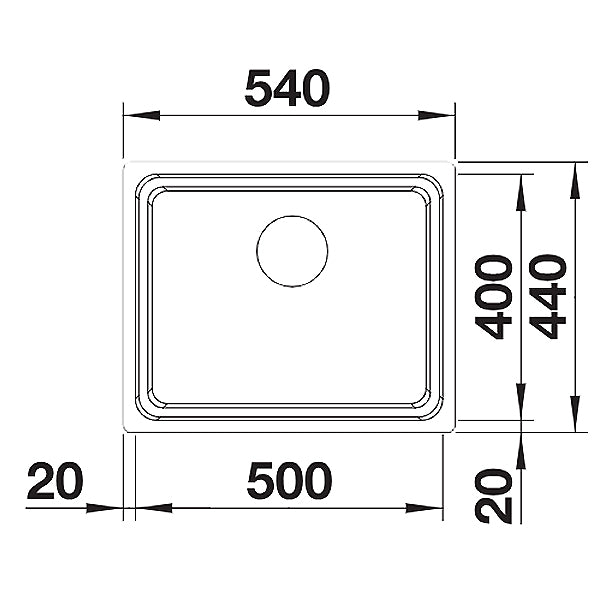 Blanco Etagon 500-U Einbauspüle Edelstahl