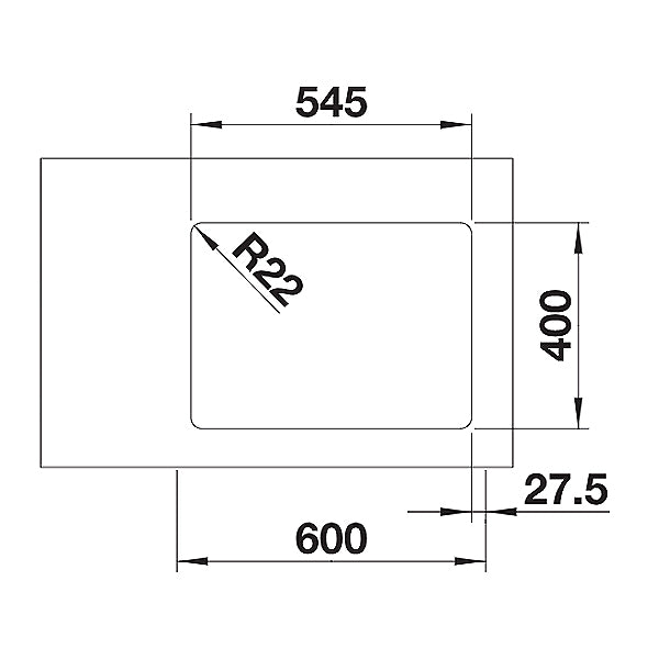 Unterbauspüle Blanco Andano 340/180-U 
