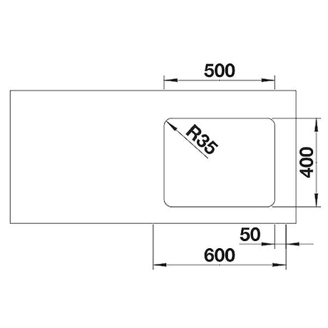 Blanco Etagon 500-U Einbauspüle Edelstahl