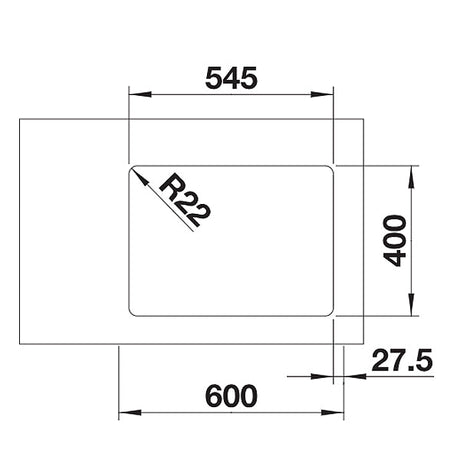 Blanco Andano 340/180-U Unterbauspüle links
