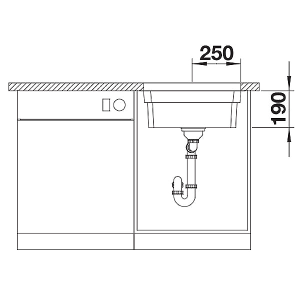 Blanco Etagon 500-U Einbauspüle Edelstahl