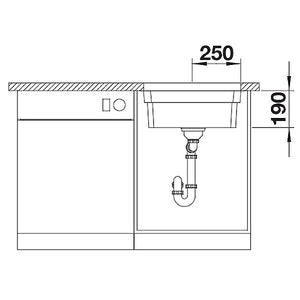 Blanco Etagon 500-U Einbauspüle Edelstahl