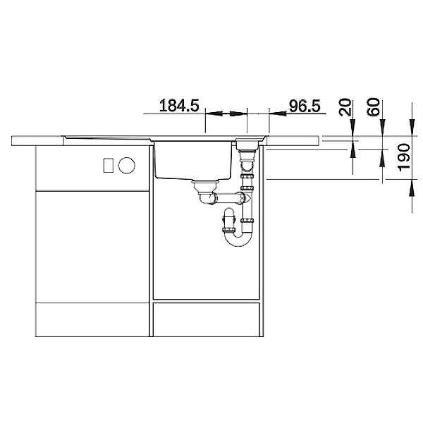 Blanco Axis III 5 S-IF Edelstahlspüle 
