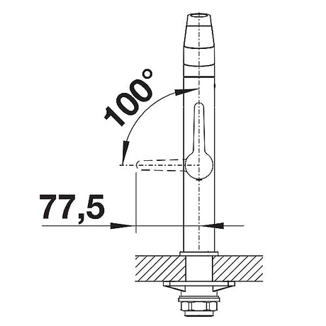 Blanco Panera-S Armatur Edelstahl gebürstet