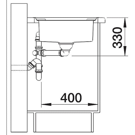 Blanco Axis III 5 S-IF Edelstahlspüle 