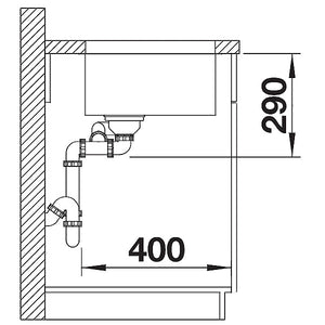 Blanco Andano 340/180-U Unterbauspüle links
