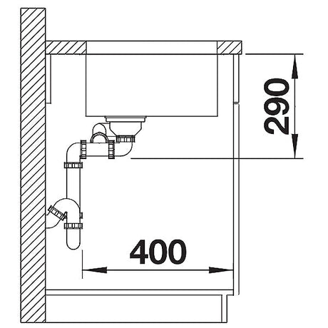 Blanco Andano 340/180-U Unterbauspüle links