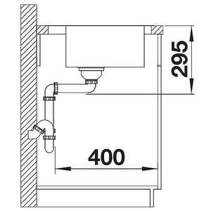 Blanco Divon II 45 S-IF Becken links