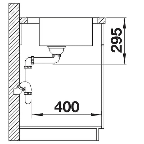 Edelstahlspüle Blanco Divon II 45 S-IF rechts