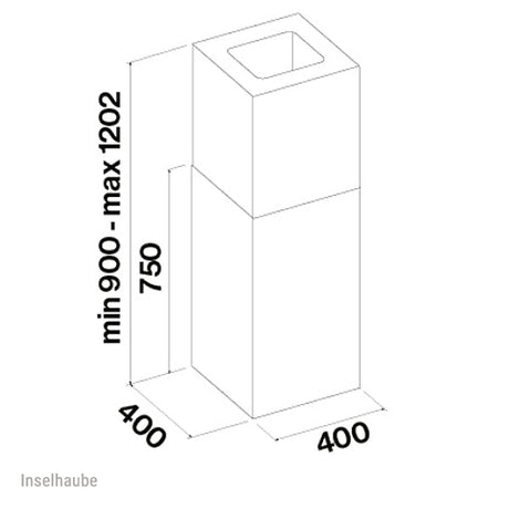 Falmec Mira Plus Wand/Inselhaube