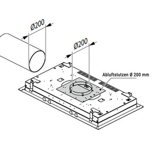 Falmec Abluftstutzen 200 mm