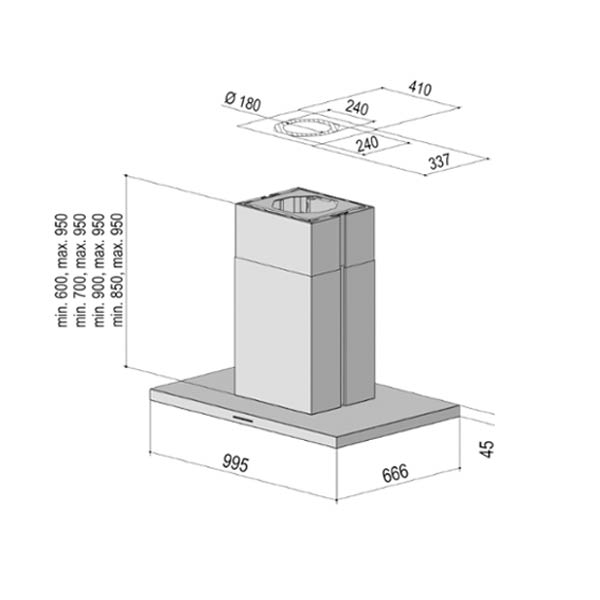 Inselhaube Berbel Smartline BIH 90 ST