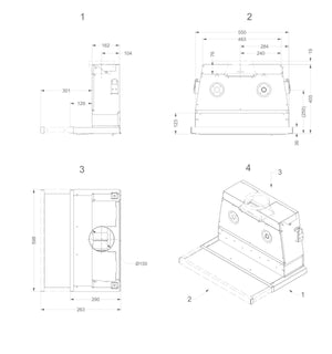 Flachschirmhaube Novy Moveline 