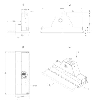 Flachschirmhaube Novy Moveline 