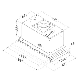 Flachschirmhaube Novy Teleskop