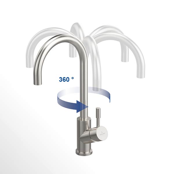 Villeroy & Boch Umbrella Edelstahl massiv Armatur