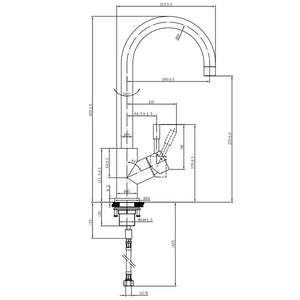 Villeroy & Boch Umbrella Edelstahl massiv Armatur