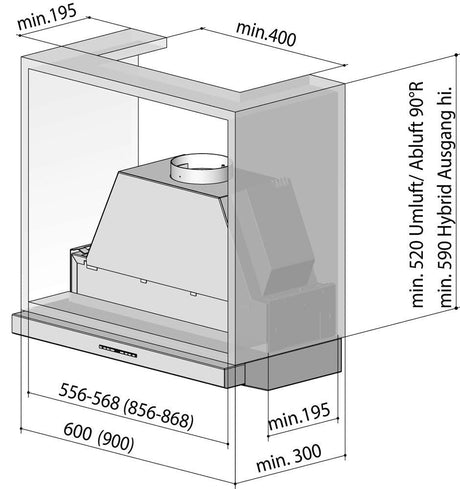 Einbauhaube Berbel Firstline BEH FL 