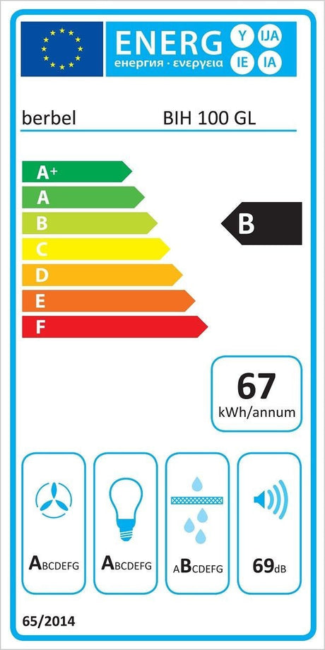 Berbel Inselhaube Glassline  BIH GL
