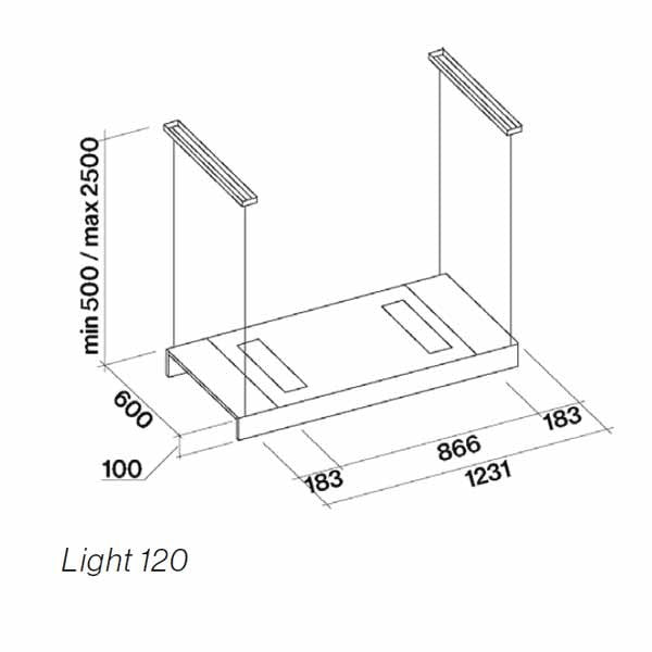 Falmec Light Inselhaube 