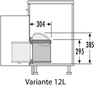 Hailo AS Mono 12 Liter + 15 Liter 