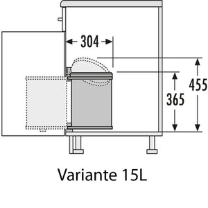 Hailo AS Mono 12 Liter + 15 Liter 