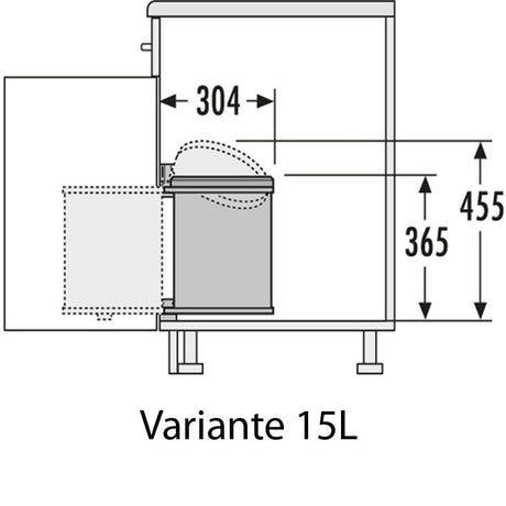Hailo AS Mono 12 Liter + 15 Liter 