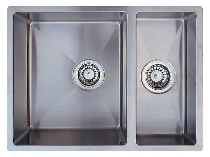 Lavabo Kubus 1,5 Soft Becken links Edelstahlspüle