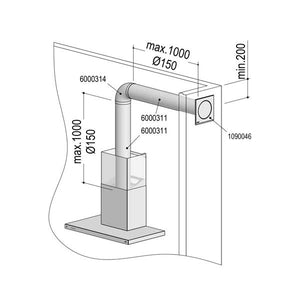 Berbel Abluft-Set I Rund 150 bT