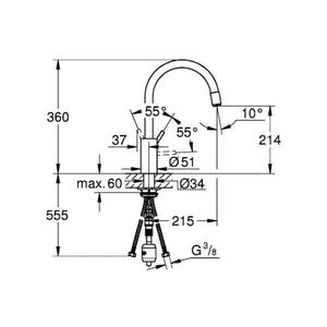 Grohe Concetto 3 Küchenarmatur