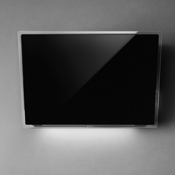 Elica Elle-S Weißes/Schwarzes Glas