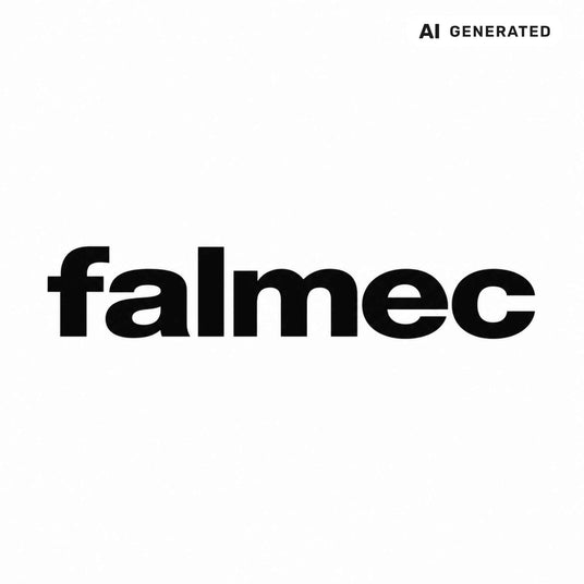 Schwarzes Falmec Logo auf weißem Hintergrund