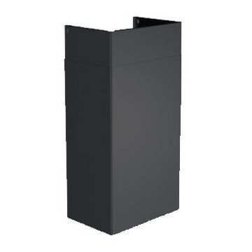 Airforce Kamin schwarz lackiert