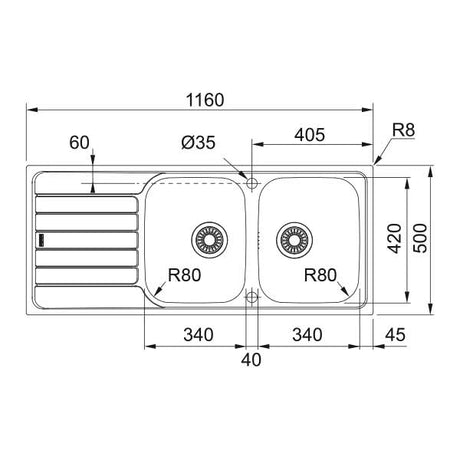 Franke Spark SKX 621-116 Spüle