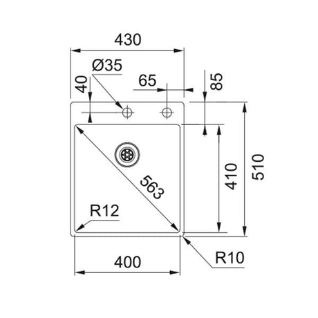 Franke Box BXX 210-40 A Spüle