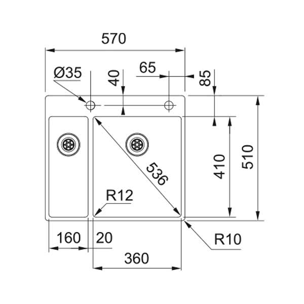 Franke Box BXX 260-36-16A 