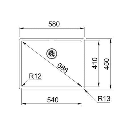 Franke Box BXX 210/110-54 Spüle