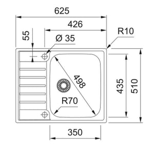 Franke Argos AGX 211-62 Spüle
