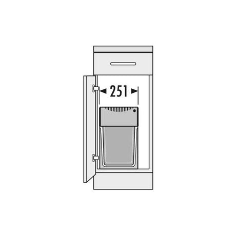 Hailo AS Tandem 30 Liter Abfallsammler