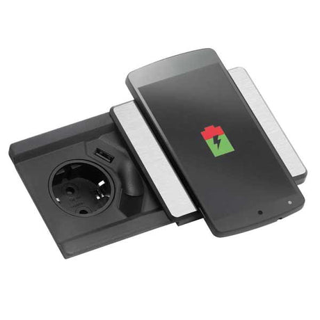 EVOline Square80 mit QI-Ladefunktion kabelloses Laden