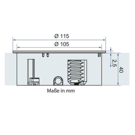 Bachmann Twist Einbausteckdose