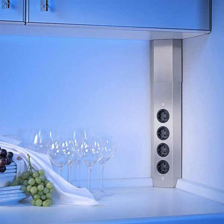 Ecksteckdosen Steckdosenleiste zum nachträglichen Einbau