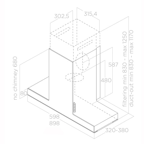 Elica Haiku Wandhaube