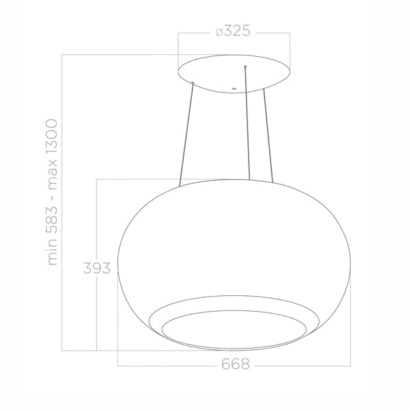Elica Interstellar Inselhaube  